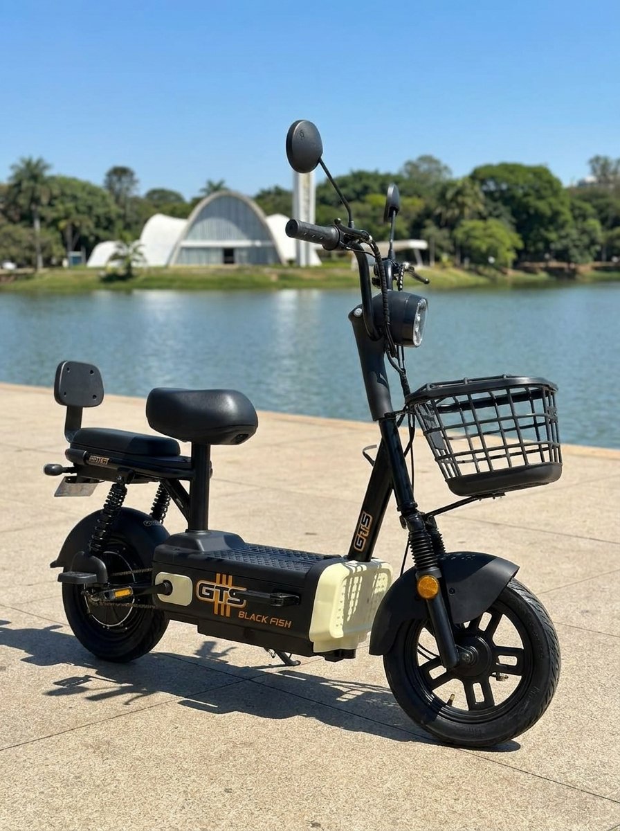 Bicicleta elétrica GTS 500W - Black Fish